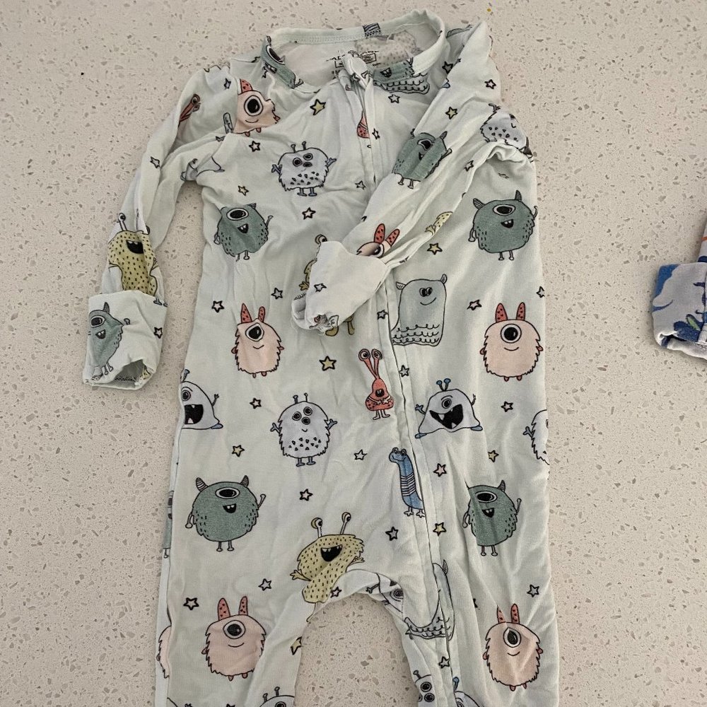 Caden Lane Monster Mash Zipper Footie